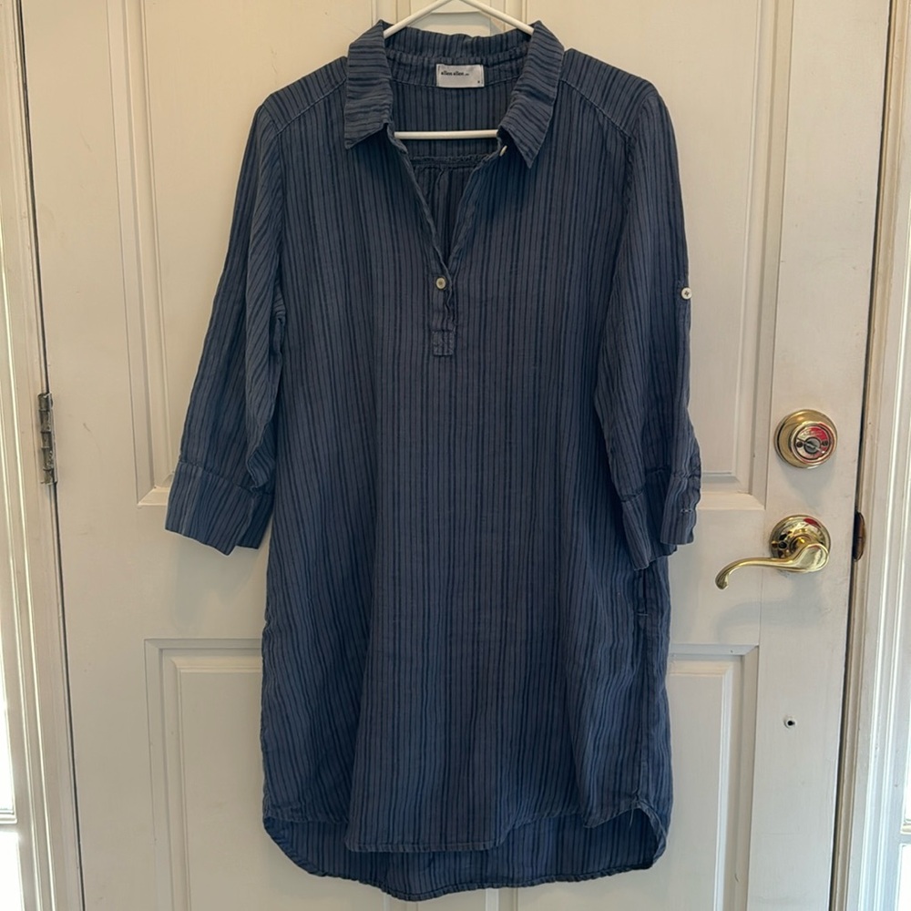 Allen Allen beach shirt dress size M